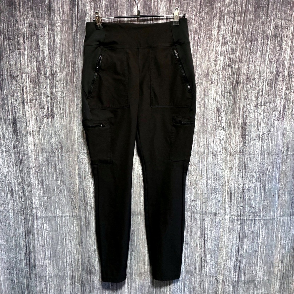 Athleta Headlands Hybrid Cargo II Tight Legging Zipper Pocket Black Women Size 6
